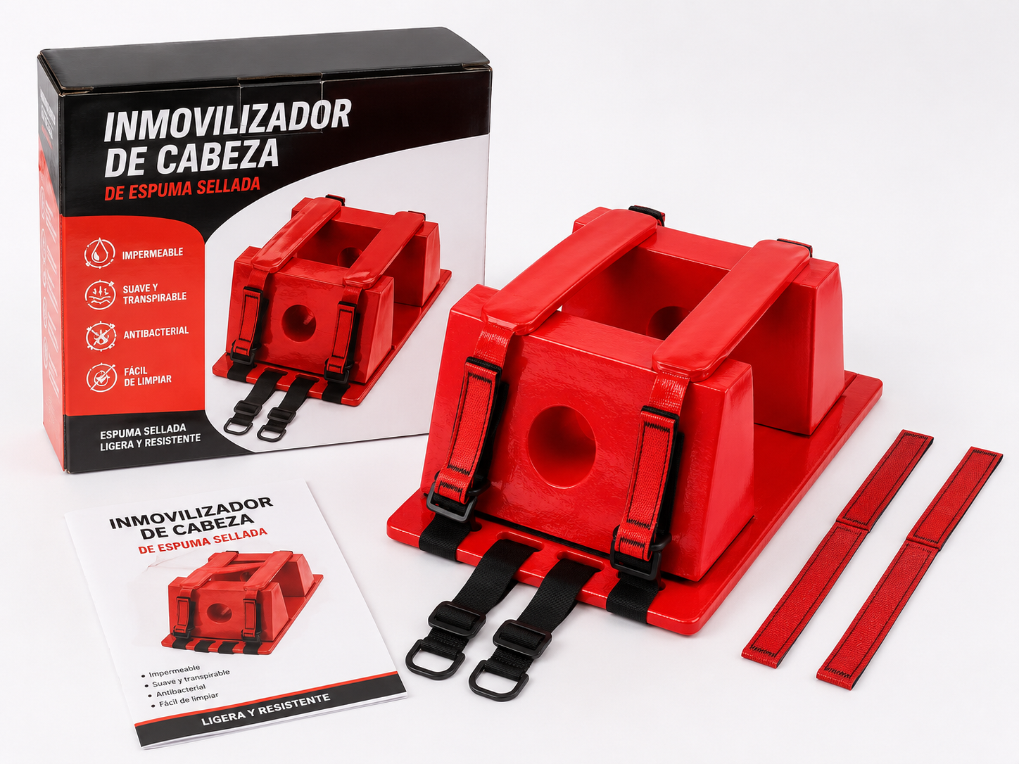INMOVILIZADOR DE CABEZA PARA CAMILLA / TRAUMA