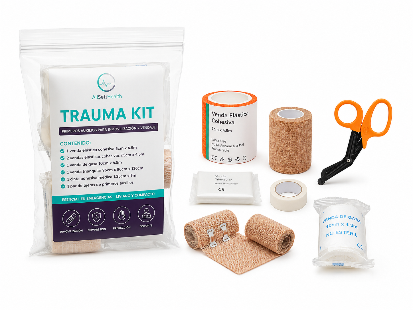 SURTIDO-KIT-REFILL-PARA TRAUMA INMOVILIZACIÓN Y VENDAJE
