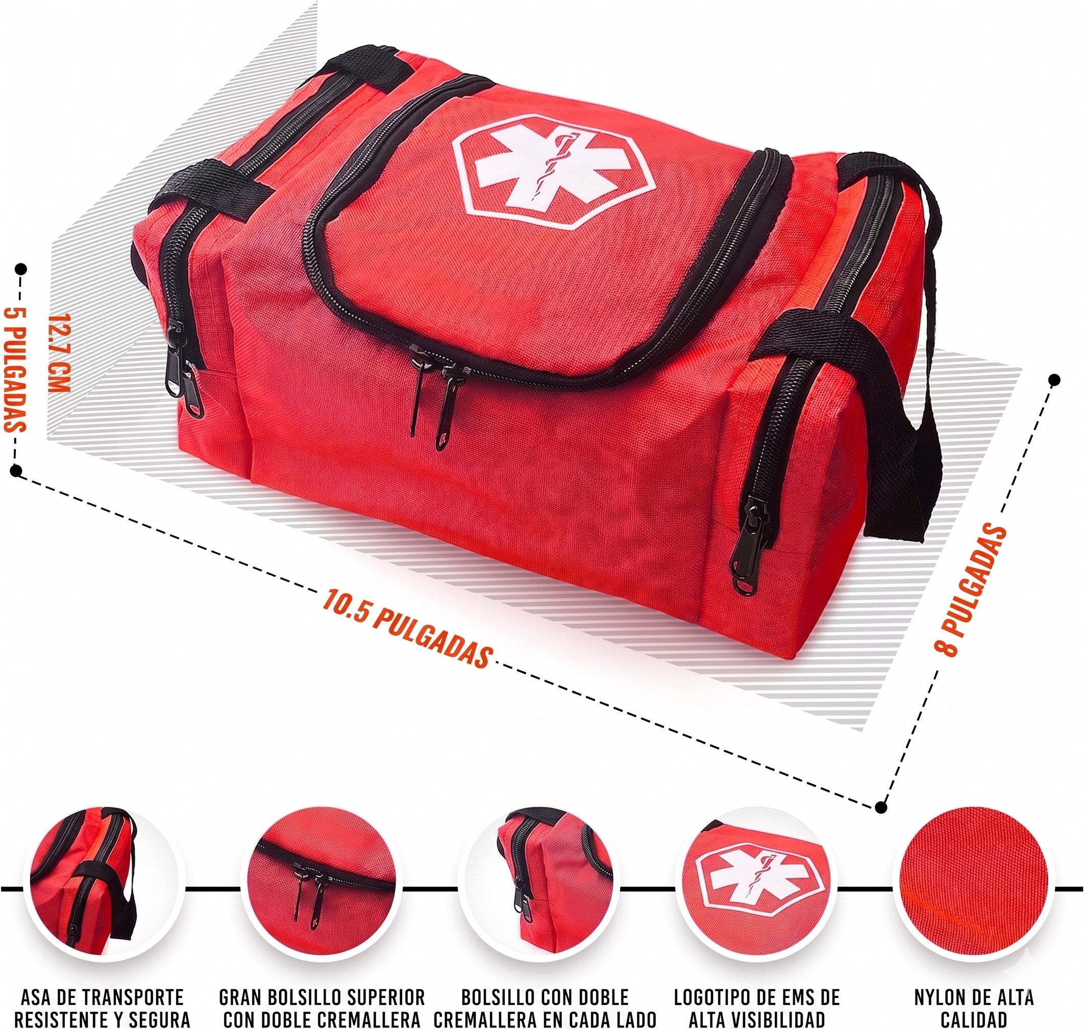 BULTO DE EMERGENCIA DE PRIMEROS AUXILIOS SURTIDO CONSTRUCTORAS R22-5