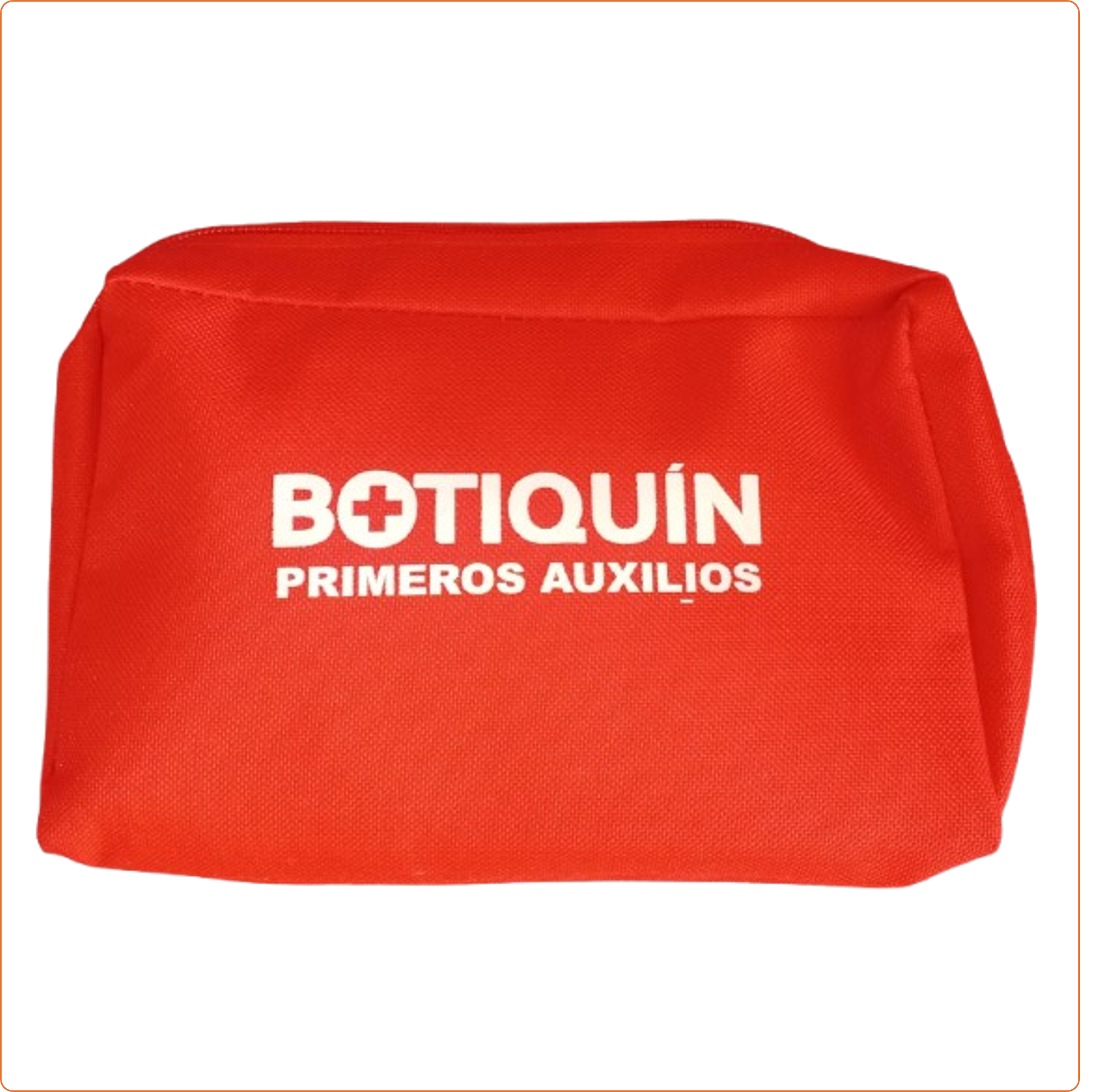 BULTO ROJO VACÍO PARA BOTIQUINES DE VEHÍCULO – CON DIVISIONES INTERNAS (20 X 12.5 X 6 CM) 
