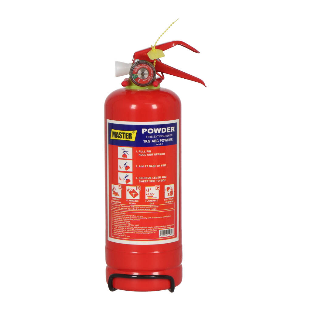 EXTINTOR PORTABLE ABC POLVO SECO 1KG / 2.2LB GANCHO PARA FIJAR
