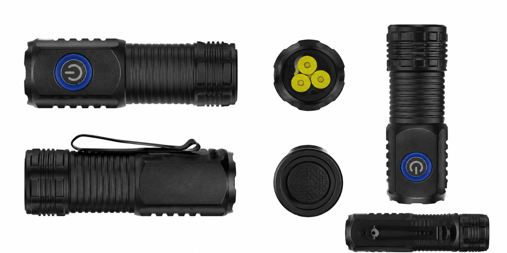 LINTERNA DE BOLSILLO RECARGABLE LUZ LED BLANCA